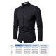 thumbnail image 3 of Camisa De Hombre Simple, Manga Larga, Ropa De Hombre Delgado, Blusa De Negocios Con Solapa A Rayas Likrtyny Caballero, 3 of 3
