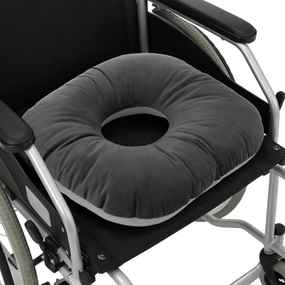 Wheelchair Cushion, Ergonomic Coccyx Seat Cushion, 15.7" Large Donut Pillow, Double-sided Office Car Seat Pad for Hemorrhoids, Bed Sores, Pregnancy Pain