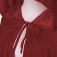 thumbnail image 6 of SAWOBUUN Women Little Red Riding Hood Cape Velvet Cloak Halloween Party Dress Up Outfit for Adult, 6 of 6