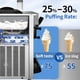 thumbnail image 2 of VEVOR Máquina para hacer helados comercial, rendimiento de 22-30 l/h, máquina de servicio suave para encimera de 2200 W con tolva de 2 x 6 l, panel LCD de 2 l, alarma de escasez de inflado, máquina pa, 2 of 5