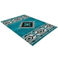 thumbnail image 2 of Allstar Rugs  Cherokee Themed Polypropylene Area Rug 5' 0" x 6' 11" - Blue Lightning, 2 of 5
