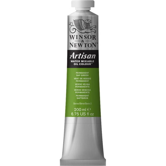 Winsor & Newton Artisan Water Mixable Oil Colours, 200ml Tube, Permanent Sap Green