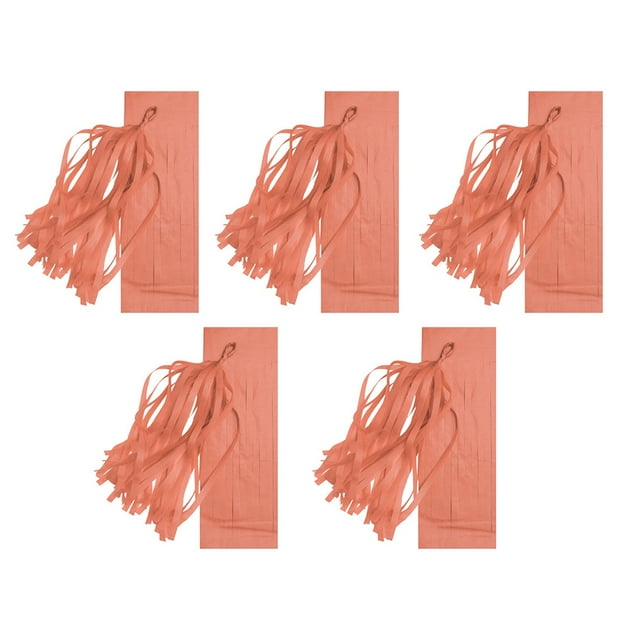 Decodeary Célébrations Inoubliables avec Pompons en Papier Compact et Léger Rose, Type38 14 Pouces