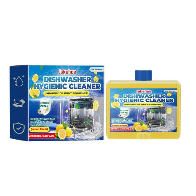 Dishwasher Cleaner For Household Dishwashers Removes Limescale Grease Buildup 100Ml Cleaning Solution For All Types Of Dishwashers Keeps Dishwasher Fresh And Clean 0.27 Lb