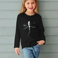 thumbnail image 5 of Girls Clothes, Girls Long Sleeve Tops Dragonfly Print Crewneck Cotton T Shirts Casual Fall Spring Graphic Basic Tees for Kids (13 Years, Black), 5 of 5