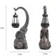 thumbnail image 2 of Estatua de escultura al aire libre, estatua de elefante, decoraciones para el hogar, estatuas de jardín solares para Patio, decoración del hogar, jardín de buena suerte, 2 of 5