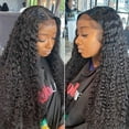 thumbnail image 4 of European and African Curly Wigs for Women Featuring Long Black Hair with Middle Part Style, 4 of 7