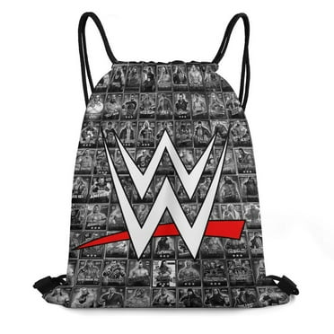 WWE Drawstring Backpack Water Resistant String Bag Sackpack Cinch for Sports, Gym, Travel, Swimming, Yoga, Beach
