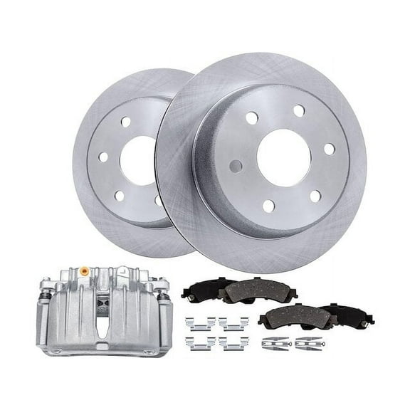 Rear Brake Pad Rotor and Caliper Set - Compatible with 2000 - 2006 Chevy Tahoe 2001 2002 2003 2004 2005