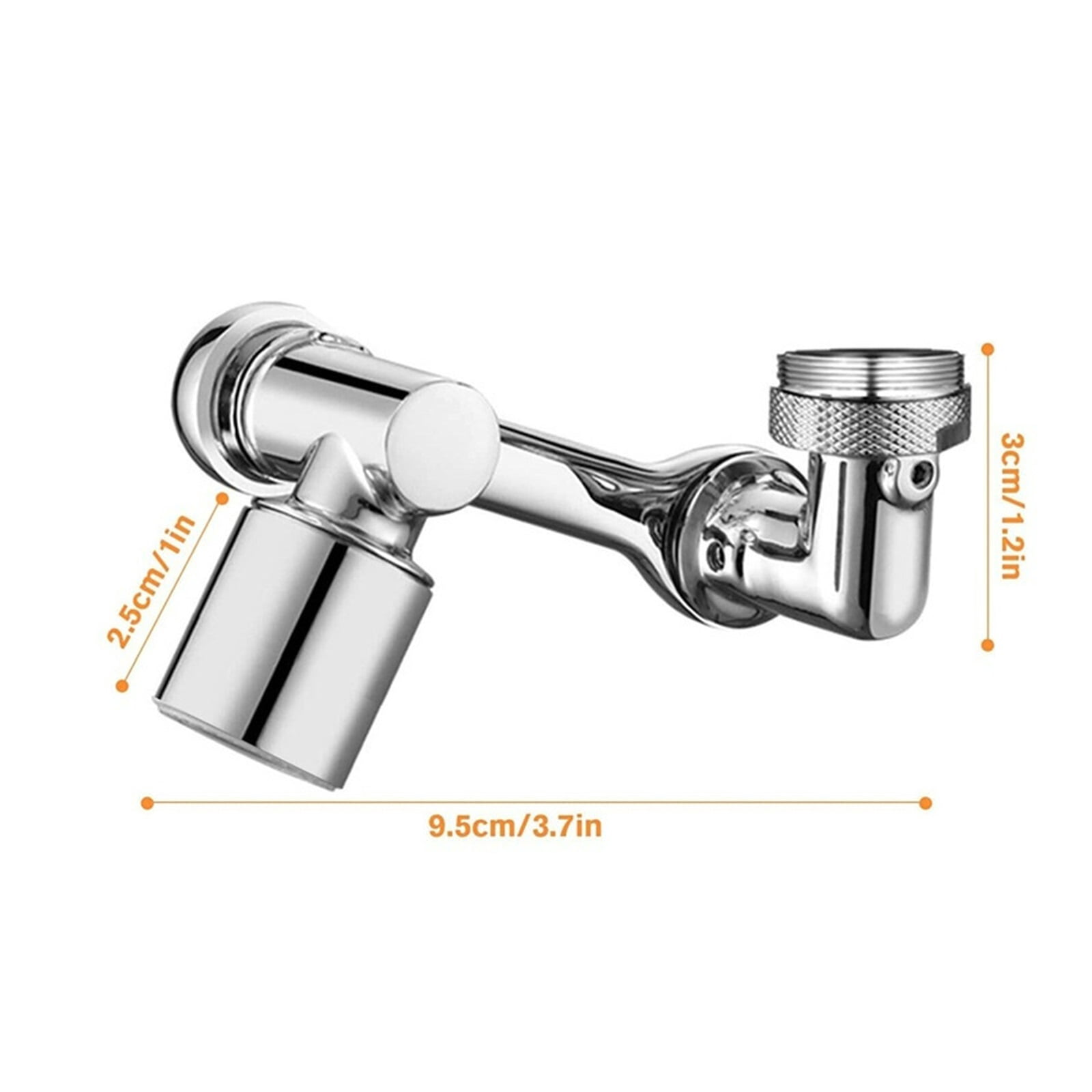 1080° Single Outlet Rotation Faucet Aerator Water Saver Swivel Mixing Nozzle Faucet Attachment Aerator Splash Filter Kitchen Tap Extend For Kitchen And Bathroom ,Durable Material
