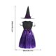 thumbnail image 4 of Qarigey Vestido de Halloween para niña, sombrero de Cosplay espeluznante para niños, disfraz de manga corta con lazo y cuello redondo, ropa de Disfraces de disfraces 140cm Qarigey AP012656-06, 4 of 6