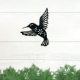 thumbnail image 4 of 3 Optional Metal Hummingbird Wall Art Decoration 1PC Cutout Iron Black Bird Sculpture Hanging Pendant Decoration Office Kitchen Room Home Decor, 4 of 6