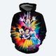 thumbnail image 3 of Sudadera con capucha de dibujos animados de Disney para hombre con estampado 3D de Mickey Minnie, sudadera con capucha para niños, suéter informal de moda, 3 of 5