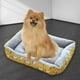 thumbnail image 5 of Camas para perros Ropa de cama suave para mascotas Cama cálida para dormir en invierno Casa nido para mascotas pequeñas y medianas Amarillo L, 5 of 8