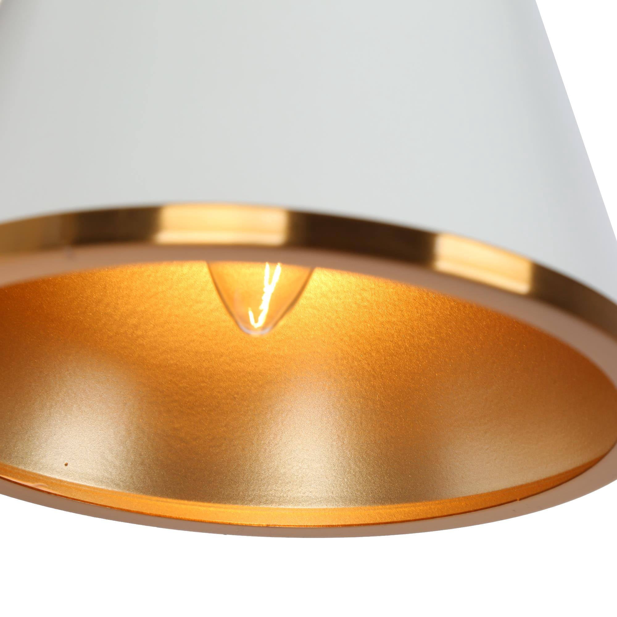LNC Idaikos 14-in 2-Light Matte Gold LED Modern/Contemporary Vanity Light Bar