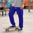 thumbnail image 5 of Mens Cargo Sweatpants Heavyweight Fleece Lined Joggers for Men Slim Fit,Cotton, Drawstring Elastic Waist,5 Pockets,Tapered,Track Bottoms,Straight, Sweat Pant,Soft,Daily Wear., 5 of 8