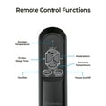 thumbnail image 5 of Comfort Zone 23" Oscillating Tower Space Heater with Remote Control, Thermostat, Timer, 5 of 9