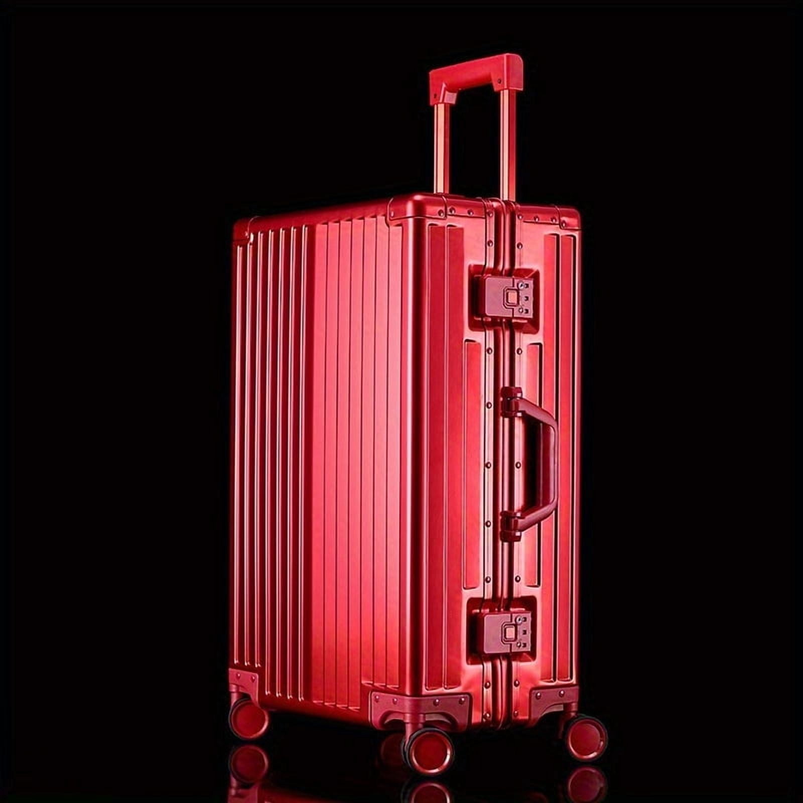 Sleek and Practical 20-inch Cabin Suitcase Made of All- Aluminum-Magnesium Alloy Material with Extendable Handle