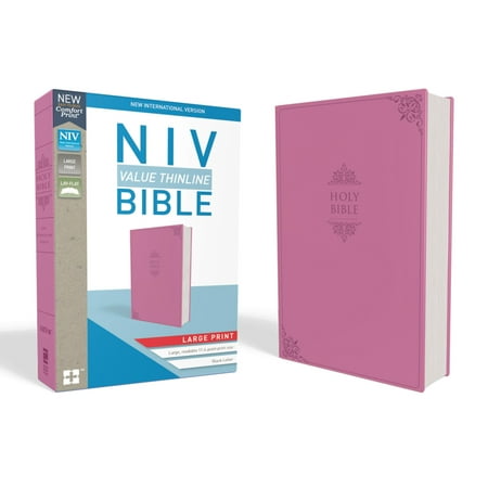 NIV, Value Thinline Bible, Large Print, Imitation Leather, Pink (Other)(Large Print)
