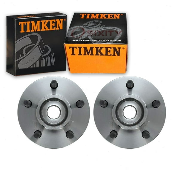 2 pc Timken Front Wheel Bearing Hub Assembly compatible with Jeep TJ 1999-2006