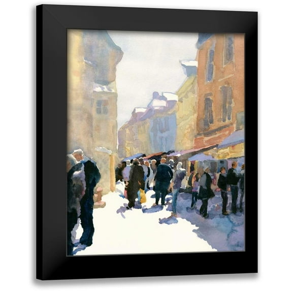 Fagan, Edie 20x24 Black Modern Framed Museum Art Print Titled - April in Honfleur