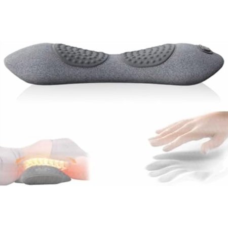 Triple Fusion Back Massager with Traction Vibration & Heat for Deep Tissue Relaxation for Back Neck Shoulders & Legs ortable Electric Massage Cushion