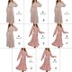 thumbnail image 5 of Sonducket Vestidos de verano para mujer Temperamento Estampado de leopardo Cuello en V Encaje S-XL Tamaño Faldas Verano Oficina Vestido largo Fiesta Ropa Vestidos Albaricoque SG Sonducket AP013471-04, 5 of 6