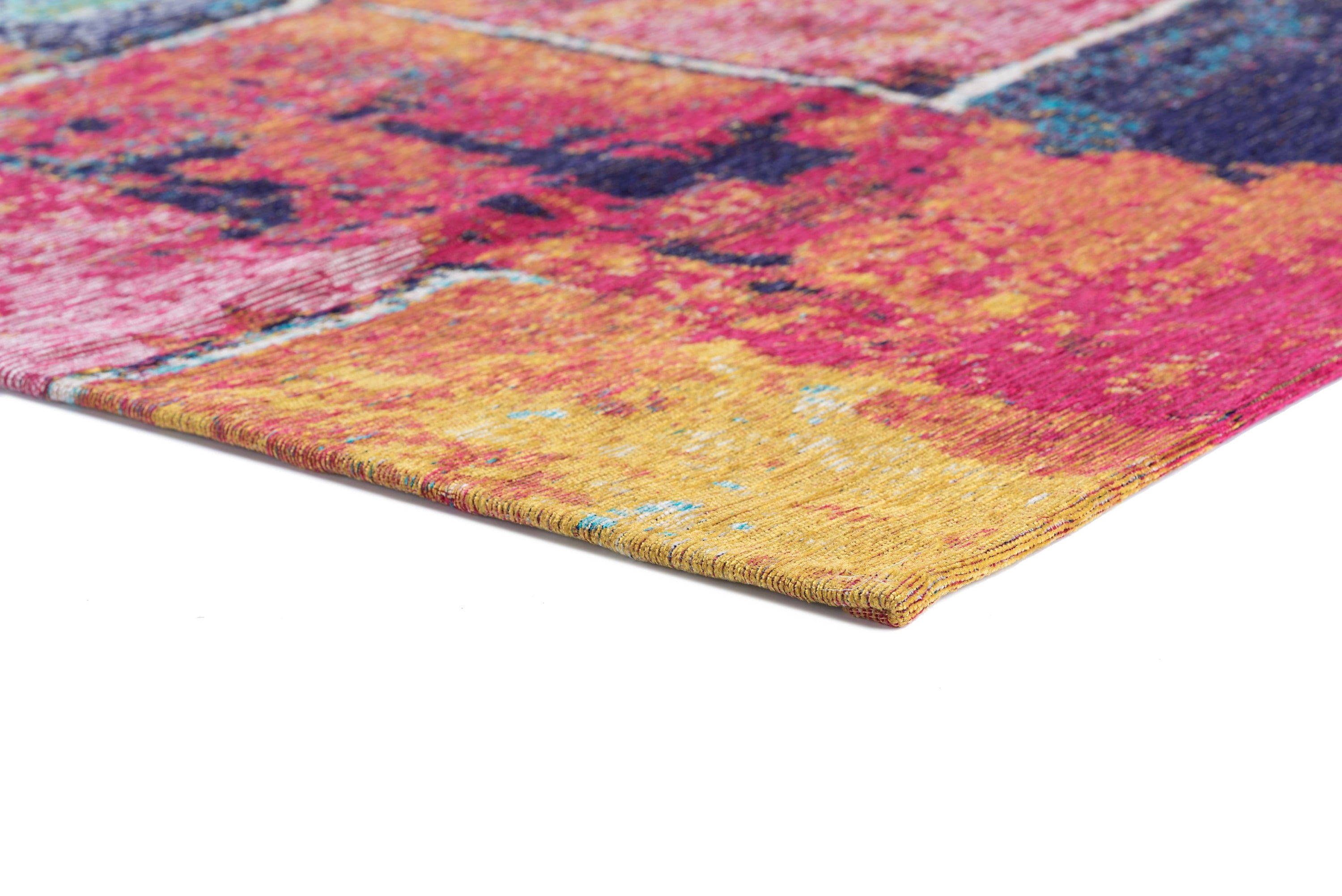 Contemporary 7x10 Area Rug (6'7'' x 9'6'') Abstract Multi-Color Living Room Easy to Clean