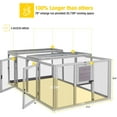 thumbnail image 2 of Aivituvin Chicken Coop Run Extension Rabbit Enclosure Outdoor Duck Playpen 20.73 ft², 2 of 6