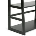 thumbnail image 6 of Acadian 63 inch x 30 inch Solid Wood Transitional Ladder Shelf Bookcase in Black, 6 of 9
