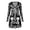 Black1, variant on Xijirk Women Halloween Skeleton Rose Printed Mini Dress Long Sleeve V Neck Flared A Line Outfit for Cosplay Party Festival Casual Gathering Wear,L