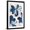 Black Frame, variant on Art.com Cobalt Florals II Art Print by Isabelle Z, Brown Frame Wall Art, 17" x 23"
