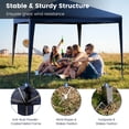 thumbnail image 3 of YYAo Outdoor Party Tent, CanopyCanopy, Shade Shelter, 10 x 10 Feet Outdoor Pop-up Patio Canopy for Beach and Camp-Blue, 3 of 6