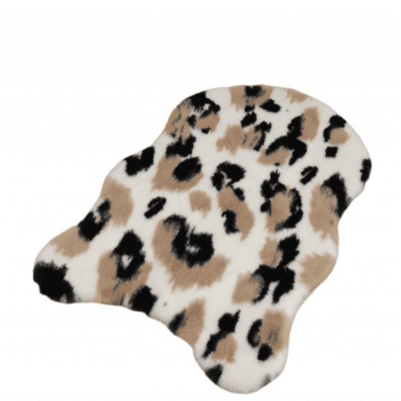 Fluffy Cow Print Rug Faux Cowhide Rugs for Living Room Bedroom, Cute Animal Print Carpet Western Home Decor Mat 60×90CM