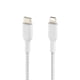 thumbnail image 3 of Cable USB C a Lightning Belkin BoostCharge de 2 m, blanco, 3 of 5