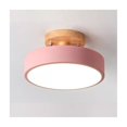 thumbnail image 1 of Lámpara de techo moderna con base de madera, 3 colores, LED, 12 W, 220-240 V, 1 of 5