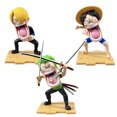 thumbnail image 1 of One Piece Hunger Trio: Luffy, Suo, Long Shan, Zhi Chao Play GK Handheld Doll Model, 1 of 5