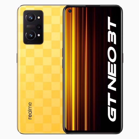 Realme GT Neo 3T Dual-SIM 128GB ROM + 6GB RAM (Only GSM | No CDMA) Factory Unlocked 5G Smartphone (Dash Yellow) - International Version