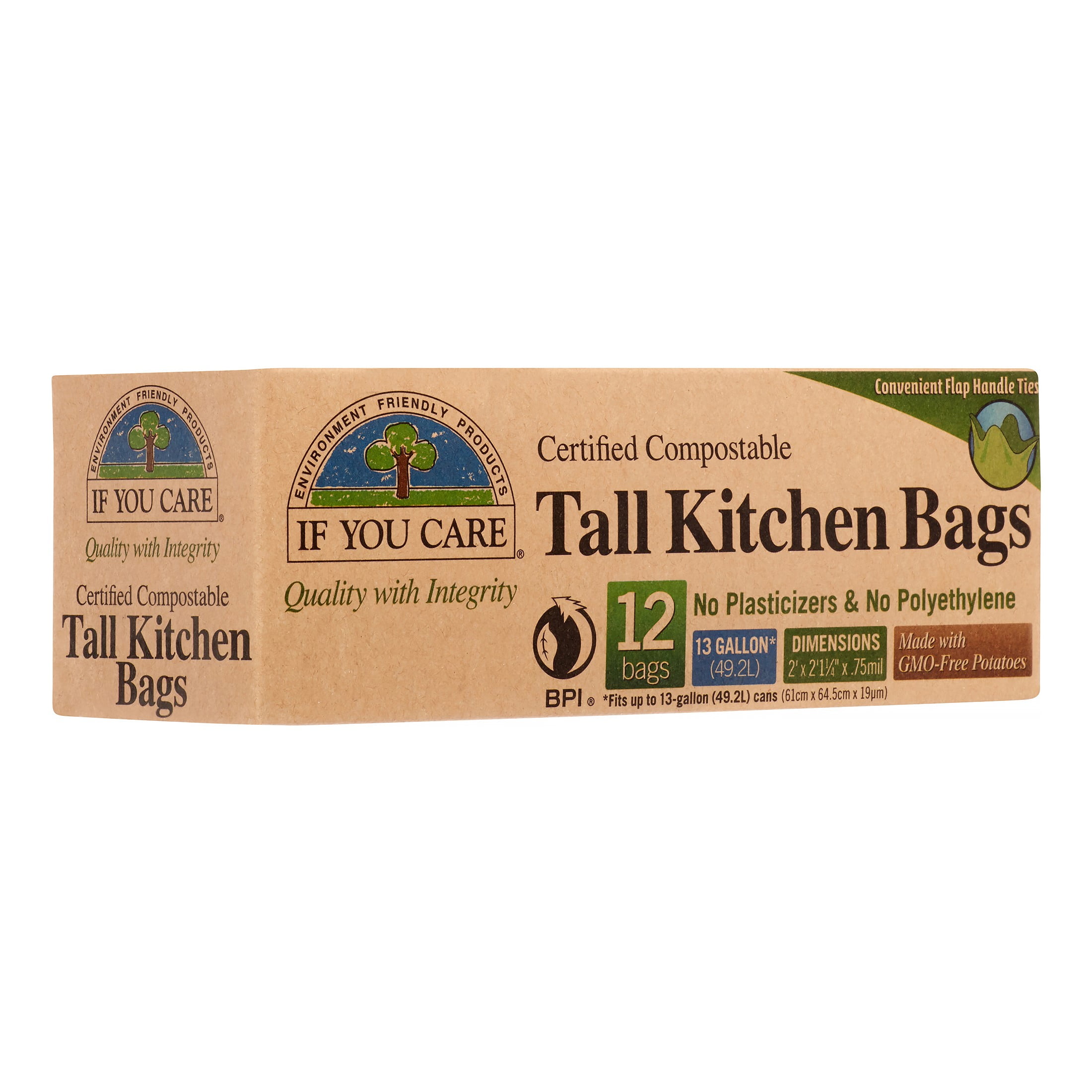 If You Care 13 Gallon Black Tall Kitchen Trash Bags (12 ct) Delivery -  DoorDash