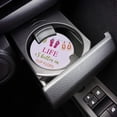 thumbnail image 3 of RYLABLUE Life is Better in Flip Flops with Striped Hanging Slippers Set of 2 Car Coaster for Drinks, Absorbent Ceramic Stone Coasters Cup Mat with Cork Base for Home Kitchen Room Coffee Table Bar Decor, 3 of 5