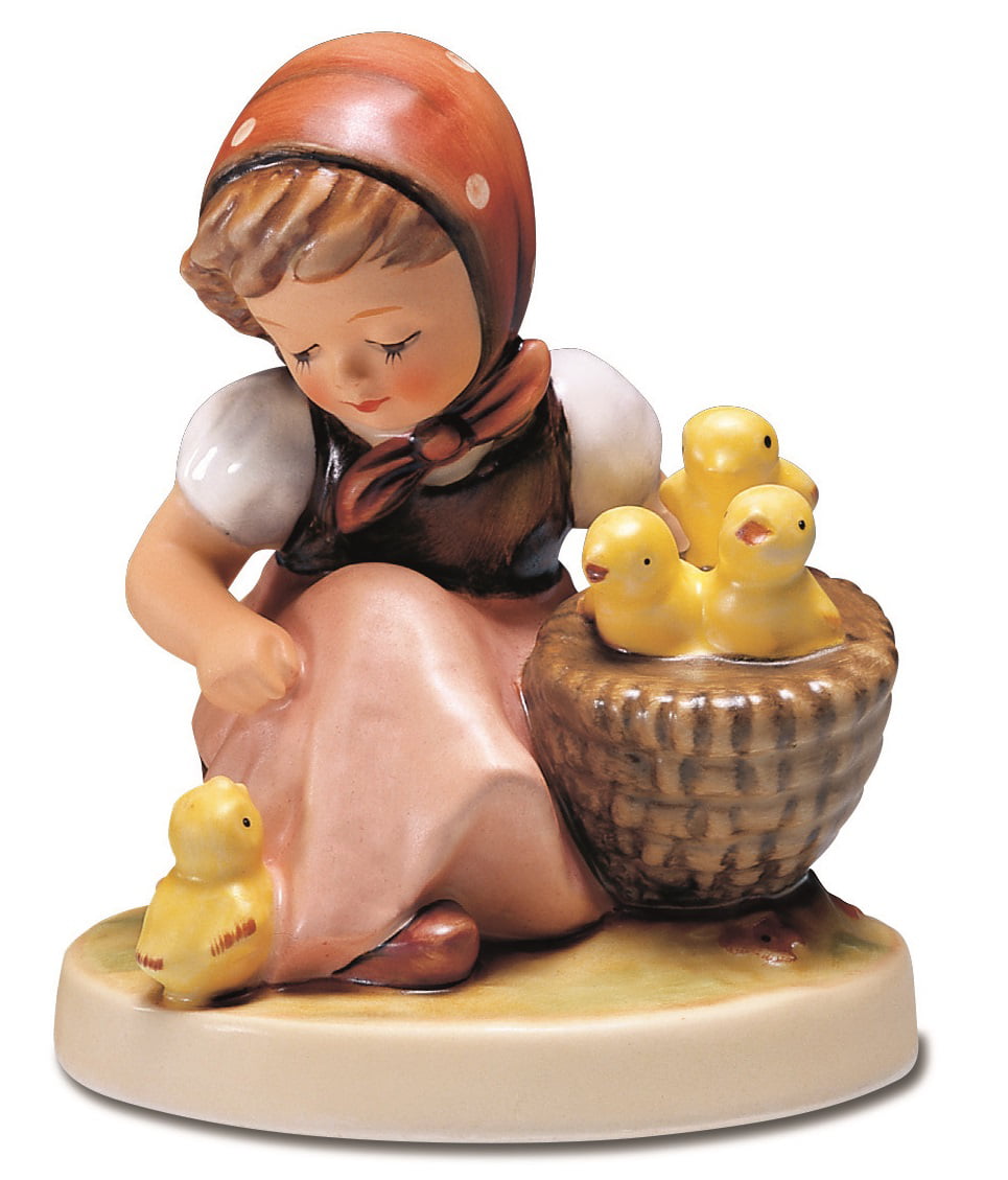 M.I. Hummel Chick with Basket of Chicks German Figurine - Walmart.com
