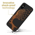 thumbnail image 3 of Case Yard Wooden Case for iPhone-XS-Max Soft TPU Silicone cover Slim Fit Shockproof Wood Protective Phone Cover for Girls Boys Men and Women Supports Wireless Charging Head with Flying Birds Design, 3 of 7