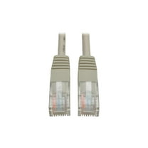 Eaton Tripp Lite Series Cat5e 350 MHz Molded (UTP) Ethernet Cable (RJ45 M/M), PoE - Gray, 50 ft. (15.24 m) - Patch cable - RJ-45 (M) to RJ-45 (M) - 50 ft - UTP - CAT 5e - molded, stranded - gray