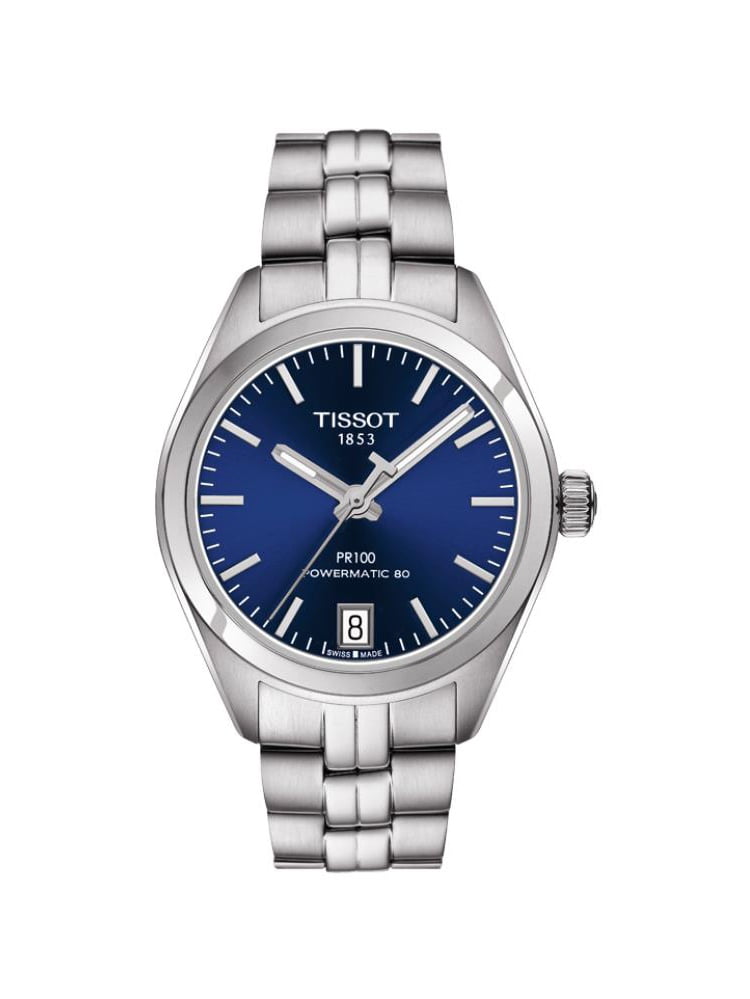 Tissot Women's 33mm Steel Bracelet Case Sapphire Crystal Automatic Blue  Dial Watch T101.207.11.041.00 - Walmart.com
