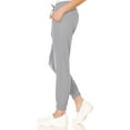 thumbnail image 3 of MediChic Womens Scrub Joggers 4-Way Stretch Anti-Wrinkle Moisture-Wicking Elastic Waistband Four Pocket Jogger Pants, Grey, S, 3 of 5