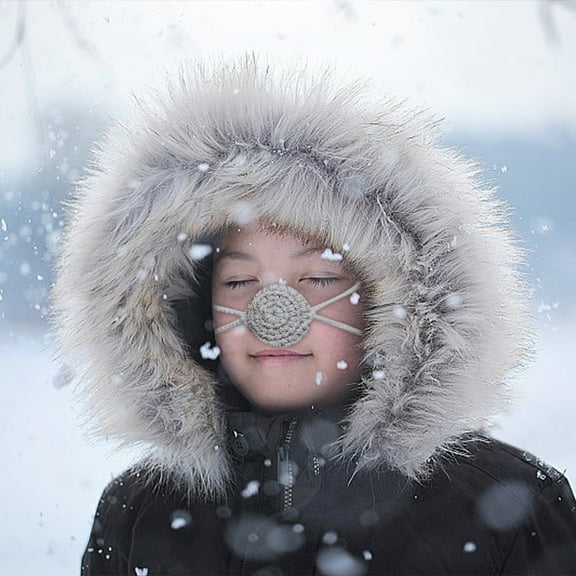 Nose Warmer, Nasal Gini, Woven Yarn Nose Mask for Warmth, Wind, Cold, and Frost Resistance, Breathable Outdoor Cover for Snowboarding, Motorcycling, Hiking