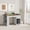 White, variant on WARAYZ Adjustable Drawing Desk with Storage, Wood Study Desk with Tilt Top, Large Drawer, 2 Side Drawers, 3-Tier Bookshelf & Cabinet, Blue