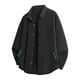 thumbnail image 1 of pstuiky camisa de manga larga para hombre, Camiseta de manga larga con botones y cuello vuelto de color liso para hombre camisetas de hombre m, 1 of 3