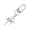 Silver, variant on Unique Four Pointed Star Moons Keychain Sturdy Alloy Trendy Moons Key Accessory Bag Hangings for Decoration