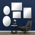 thumbnail image 3 of Gatco Flush Mount EZ Hanging 27.5" Framed Oval Mirror, Chrome, 3 of 4